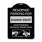 Signmission Reserved Parking for Church Staff Unauthorized Vehicles Towed Away Alum, 24" x 18", BS-1824-23124 A-DES-BS-1824-23124 - alternate 1